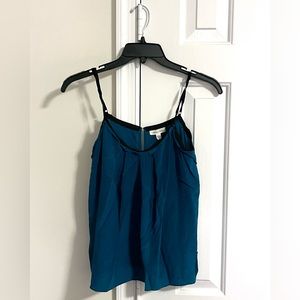 Teal 100% Silk Silence & Noise Tank